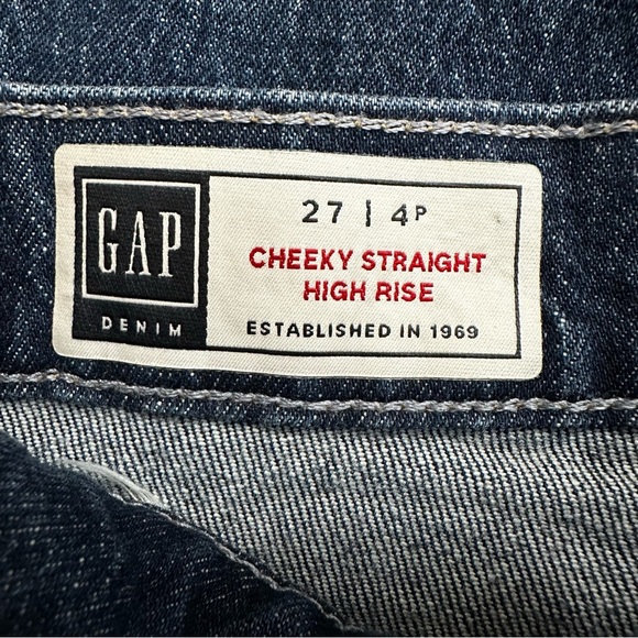 GAP Cheeky Straight High Rise Raw Hem Women’s Jeans, Size 27 | 4P - Picture 11 of 13